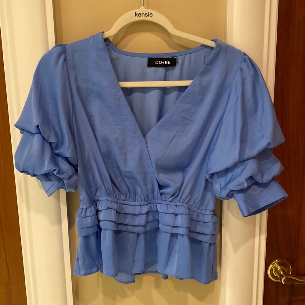 Light blue DO+BE top